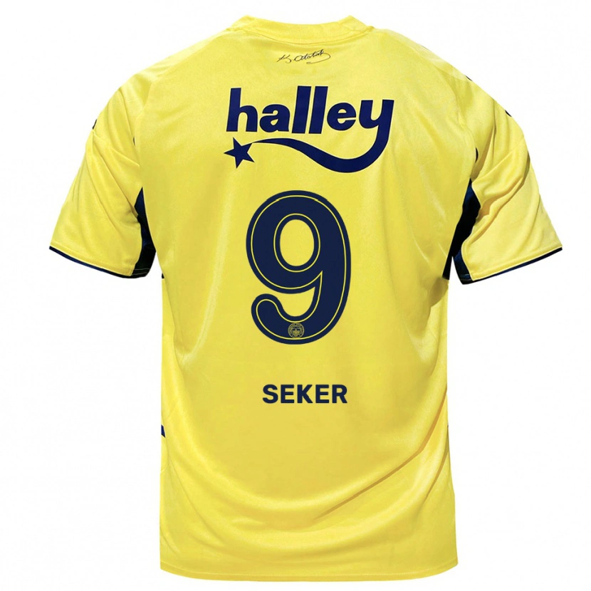 Danxen Kinder Busem Şeker #9 Gelb Marineblau Auswärtstrikot Trikot 2025/26 T-Shirt