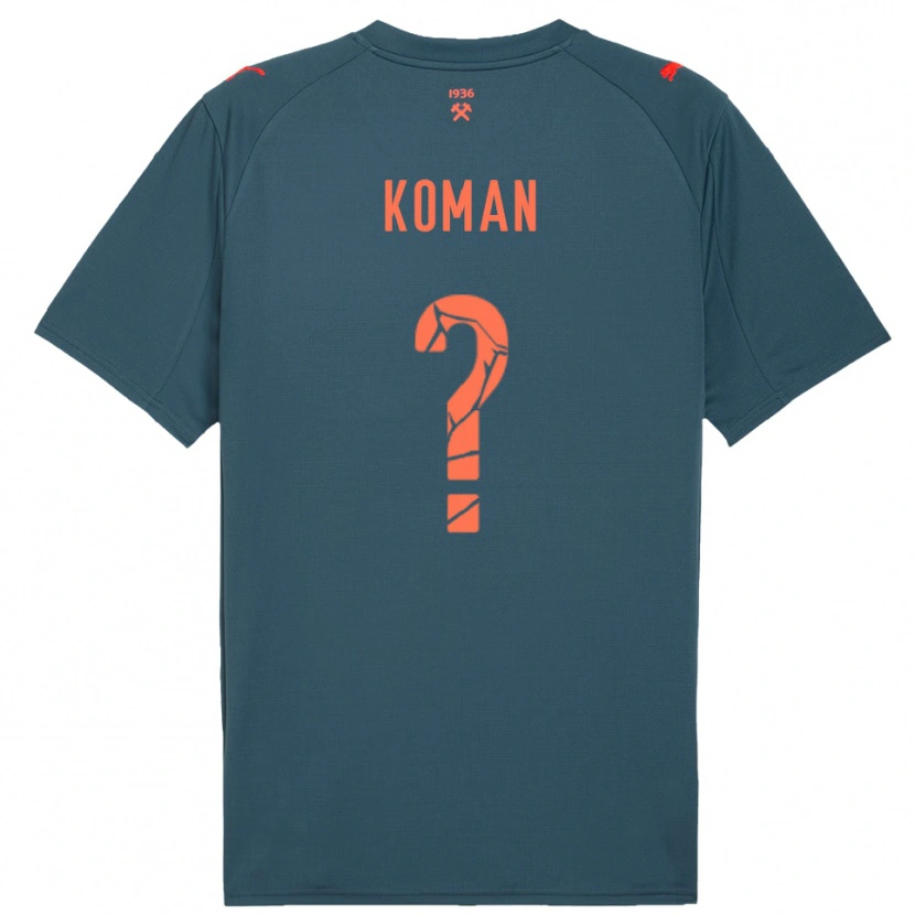 Danxen Kinder Semen Koman #0 Marineblau Rot Auswärtstrikot Trikot 2025/26 T-Shirt