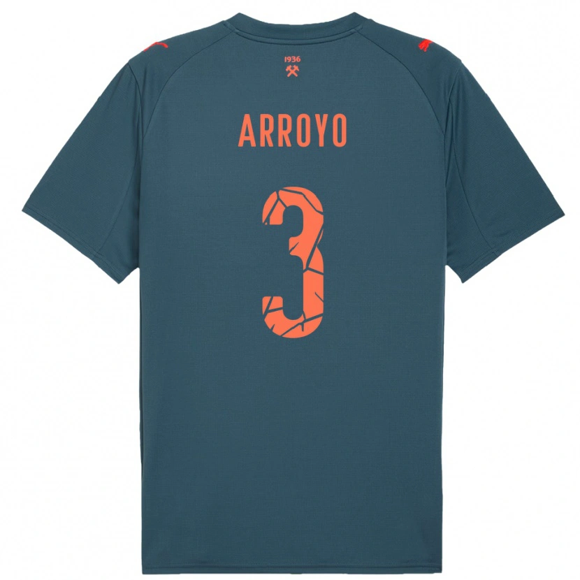 Danxen Kinder Diego Arroyo #3 Marineblau Rot Auswärtstrikot Trikot 2025/26 T-Shirt