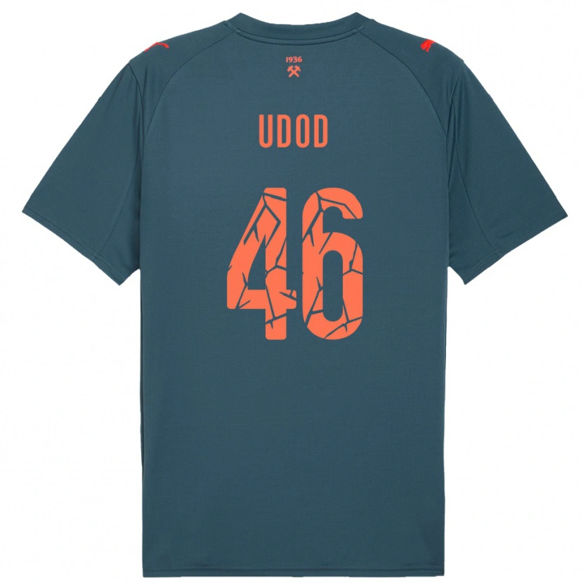 Danxen Kinder Danylo Udod #46 Marineblau Rot Auswärtstrikot Trikot 2025/26 T-Shirt