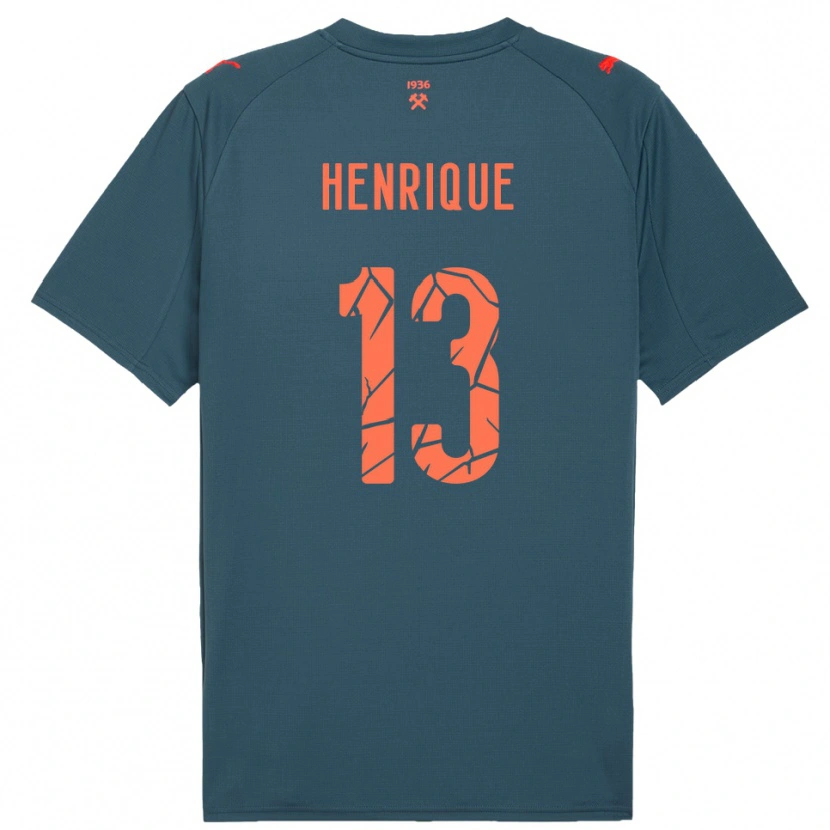 Danxen Kinder Pedro Henrique #13 Marineblau Rot Auswärtstrikot Trikot 2025/26 T-Shirt