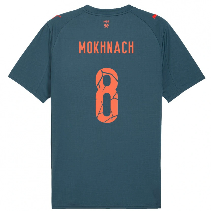 Danxen Kinder Liubov Mokhnach #8 Marineblau Rot Auswärtstrikot Trikot 2025/26 T-Shirt