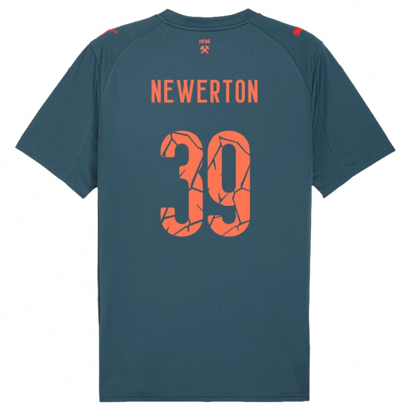 Danxen Kinder Newerton #39 Marineblau Rot Auswärtstrikot Trikot 2025/26 T-Shirt