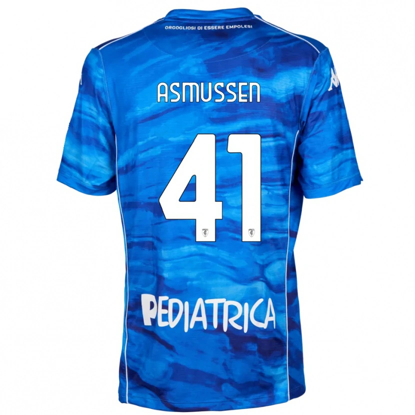 Danxen Herren Ank Asmussen #41 Blau Weiß Heimtrikot Trikot 2025/26 T-Shirt