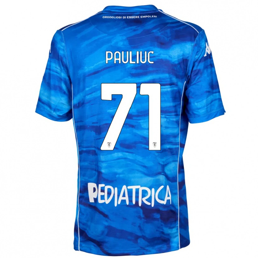 Danxen Herren Nicolò Pauliuc #71 Blau Weiß Heimtrikot Trikot 2025/26 T-Shirt
