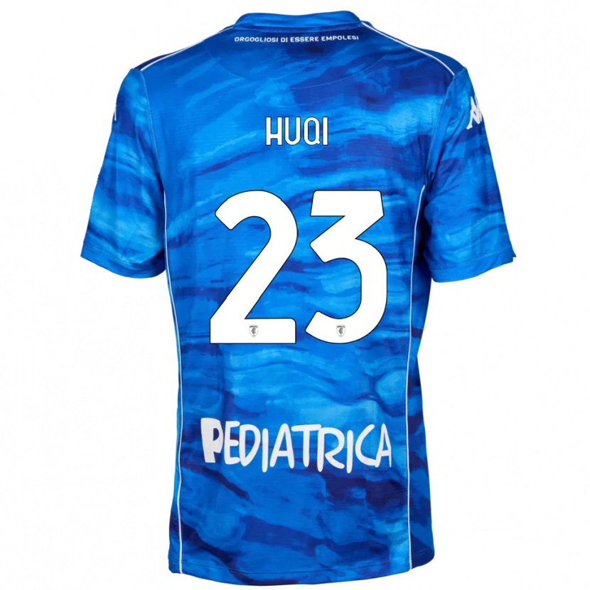 Danxen Herren Mattia Huqi #23 Blau Weiß Heimtrikot Trikot 2025/26 T-Shirt