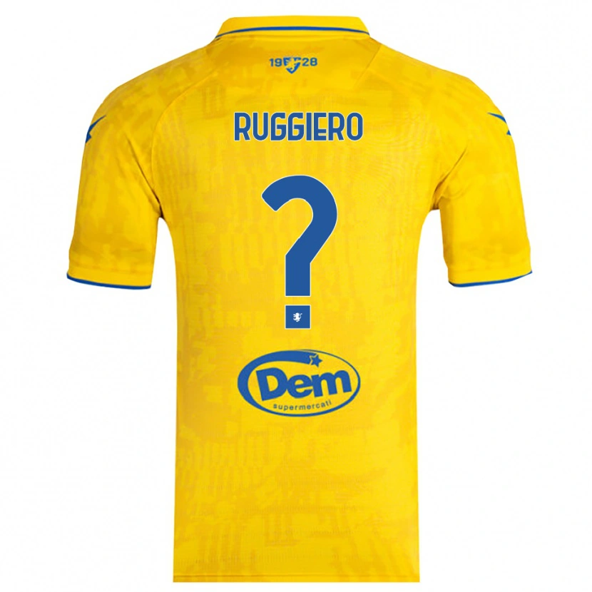 Danxen Herren Gregory Ruggiero #0 Gelb Blau Heimtrikot Trikot 2025/26 T-Shirt