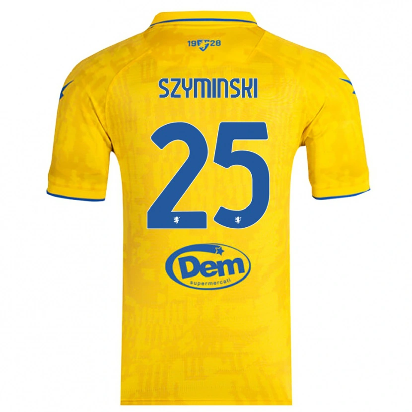 Danxen Herren Przemyslaw Szyminski #25 Gelb Blau Heimtrikot Trikot 2025/26 T-Shirt