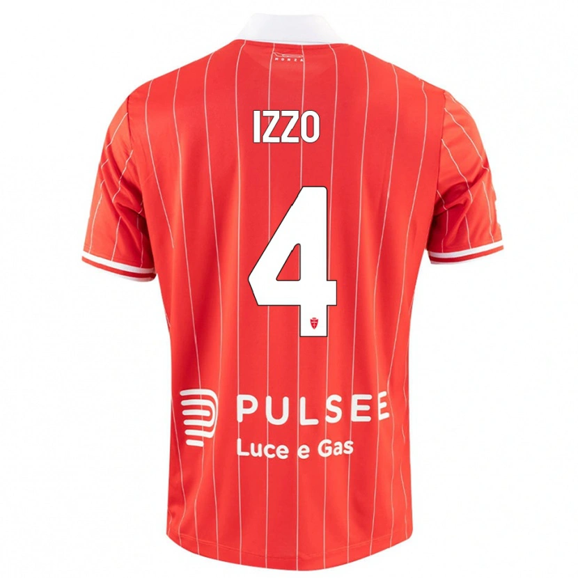 Danxen Herren Armando Izzo #4 Rot Weiß Heimtrikot Trikot 2025/26 T-Shirt