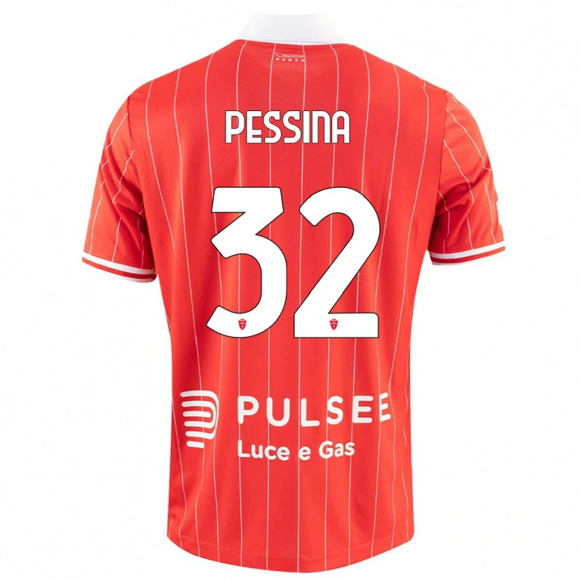 Danxen Herren Matteo Pessina #32 Rot Weiß Heimtrikot Trikot 2025/26 T-Shirt