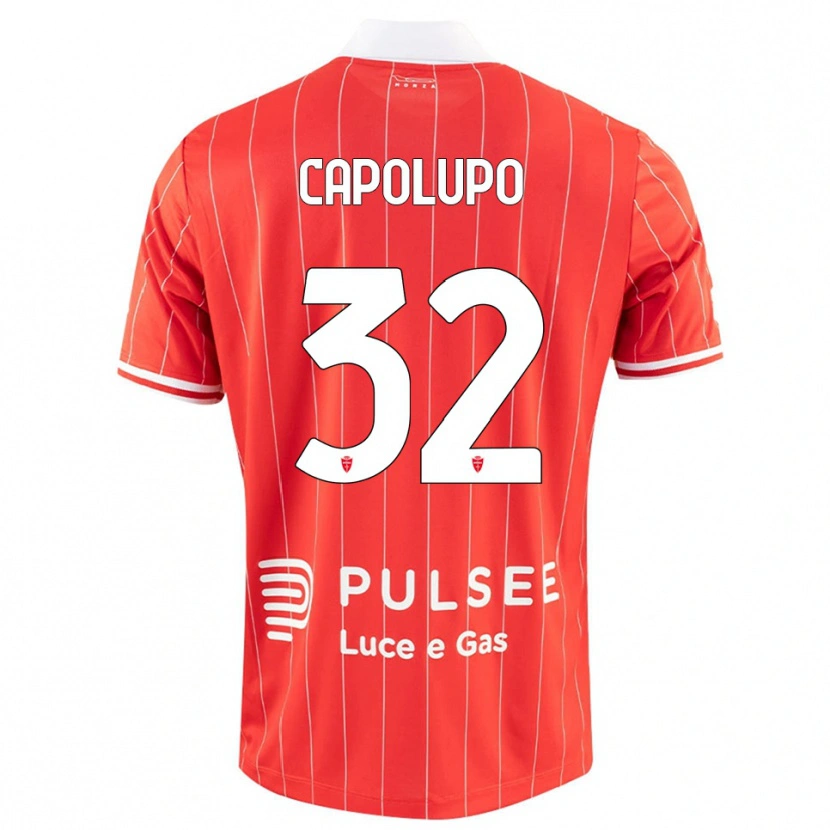 Danxen Herren Samuele Capolupo #32 Rot Weiß Heimtrikot Trikot 2025/26 T-Shirt