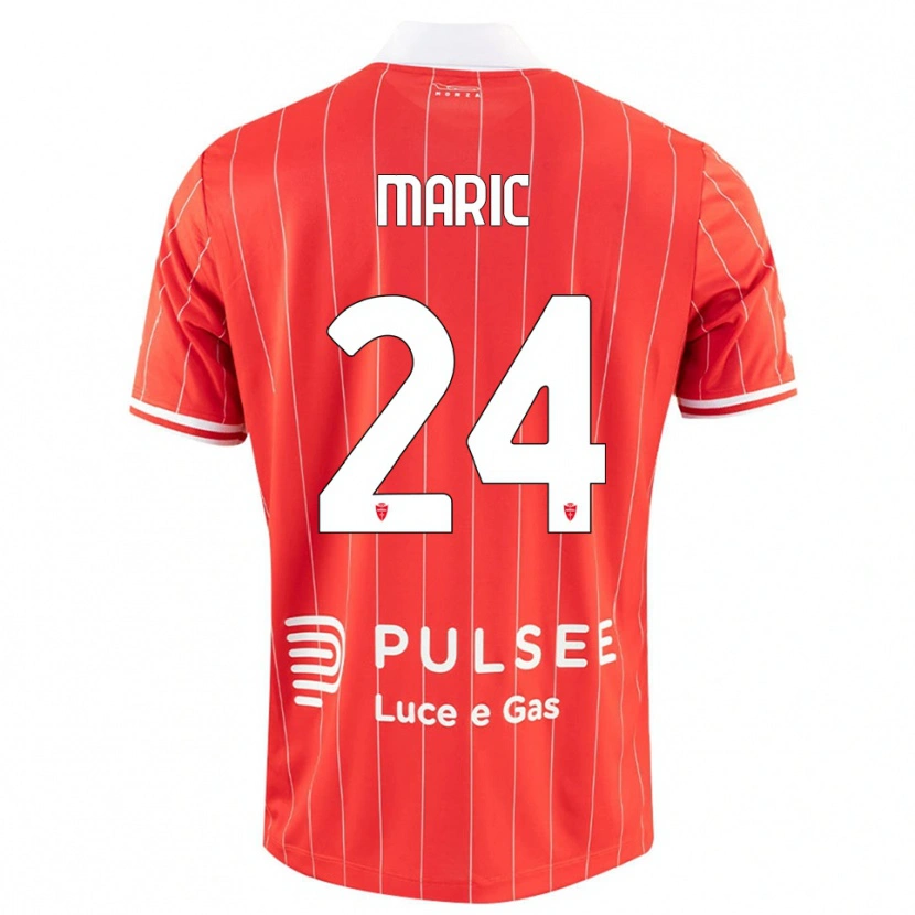 Danxen Herren Mirko Marić #24 Rot Weiß Heimtrikot Trikot 2025/26 T-Shirt