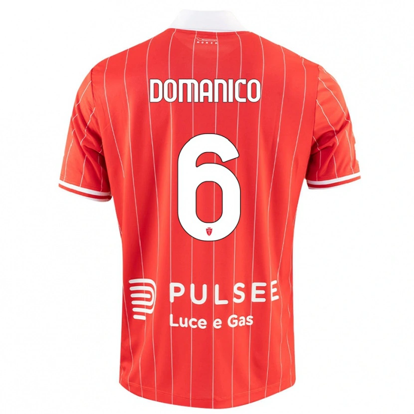 Danxen Herren Saverio Domanico #6 Rot Weiß Heimtrikot Trikot 2025/26 T-Shirt
