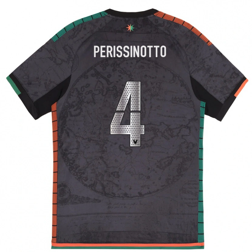Danxen Herren Nicolò Perissinotto #4 Dunkelgrau Heimtrikot Trikot 2025/26 T-Shirt