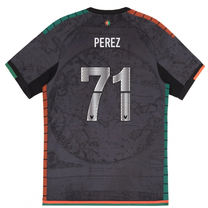 Danxen Herren Kike Pérez #71 Dunkelgrau Heimtrikot Trikot 2025/26 T-Shirt