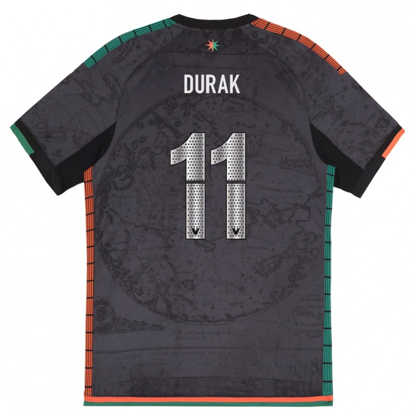 Danxen Herren Malik Durak #11 Dunkelgrau Heimtrikot Trikot 2025/26 T-Shirt