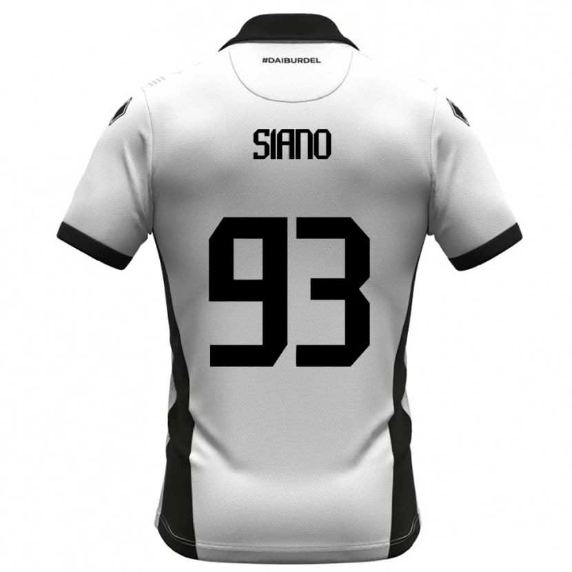 Danxen Herren Alessandro Siano #93 Weiß Schwarz Orange Heimtrikot Trikot 2025/26 T-Shirt