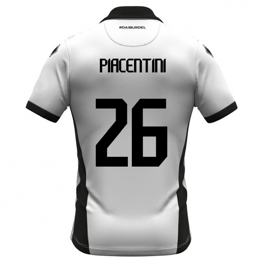 Danxen Herren Matteo Piacentini #26 Weiß Schwarz Orange Heimtrikot Trikot 2025/26 T-Shirt