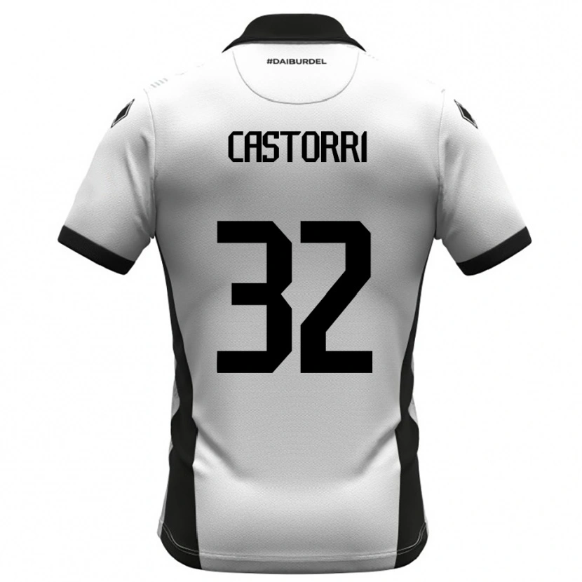 Danxen Herren Gianmarco Castorri #32 Weiß Schwarz Orange Heimtrikot Trikot 2025/26 T-Shirt