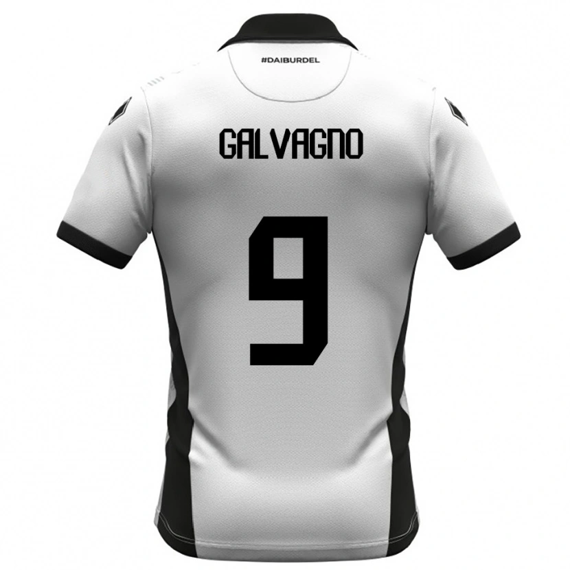 Danxen Herren Filippo Galvagno #9 Weiß Schwarz Orange Heimtrikot Trikot 2025/26 T-Shirt