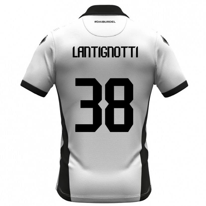 Danxen Herren Andrea Lantignotti #38 Weiß Schwarz Orange Heimtrikot Trikot 2025/26 T-Shirt