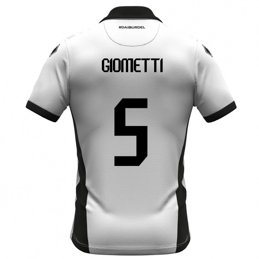 Danxen Herren Edoardo Giometti #5 Weiß Schwarz Orange Heimtrikot Trikot 2025/26 T-Shirt