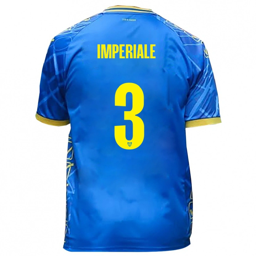 Danxen Herren Marco Imperiale #3 Himmelblau Gelb Heimtrikot Trikot 2025/26 T-Shirt