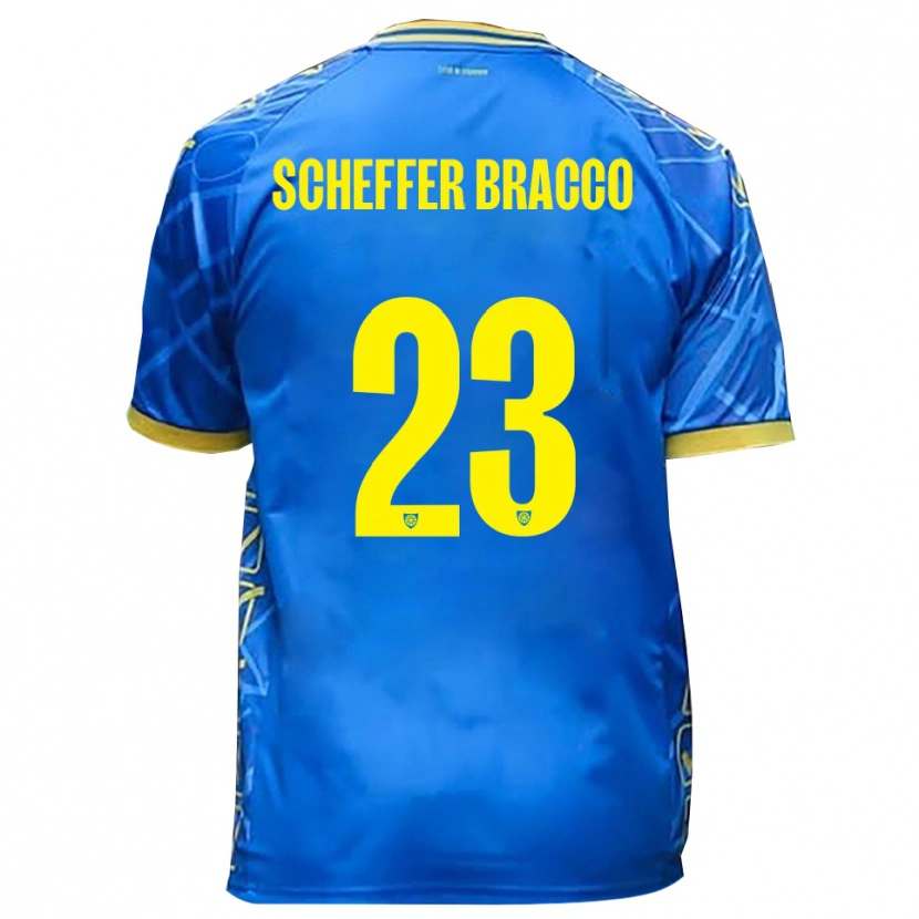Danxen Herren Mateo Scheffer Bracco #23 Himmelblau Gelb Heimtrikot Trikot 2025/26 T-Shirt