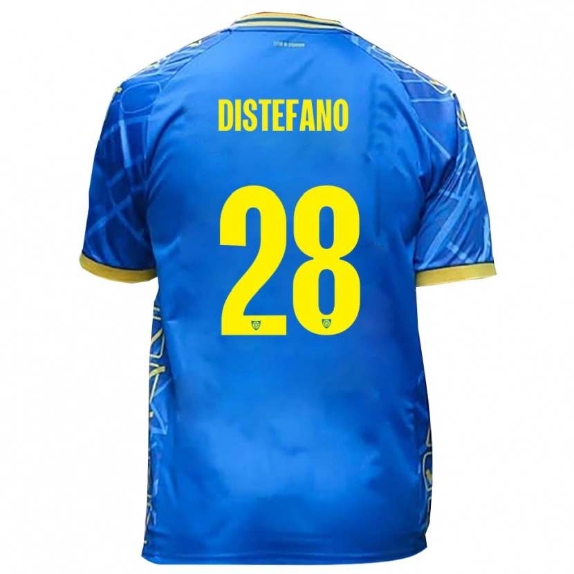 Danxen Herren Filippo Distefano #28 Himmelblau Gelb Heimtrikot Trikot 2025/26 T-Shirt