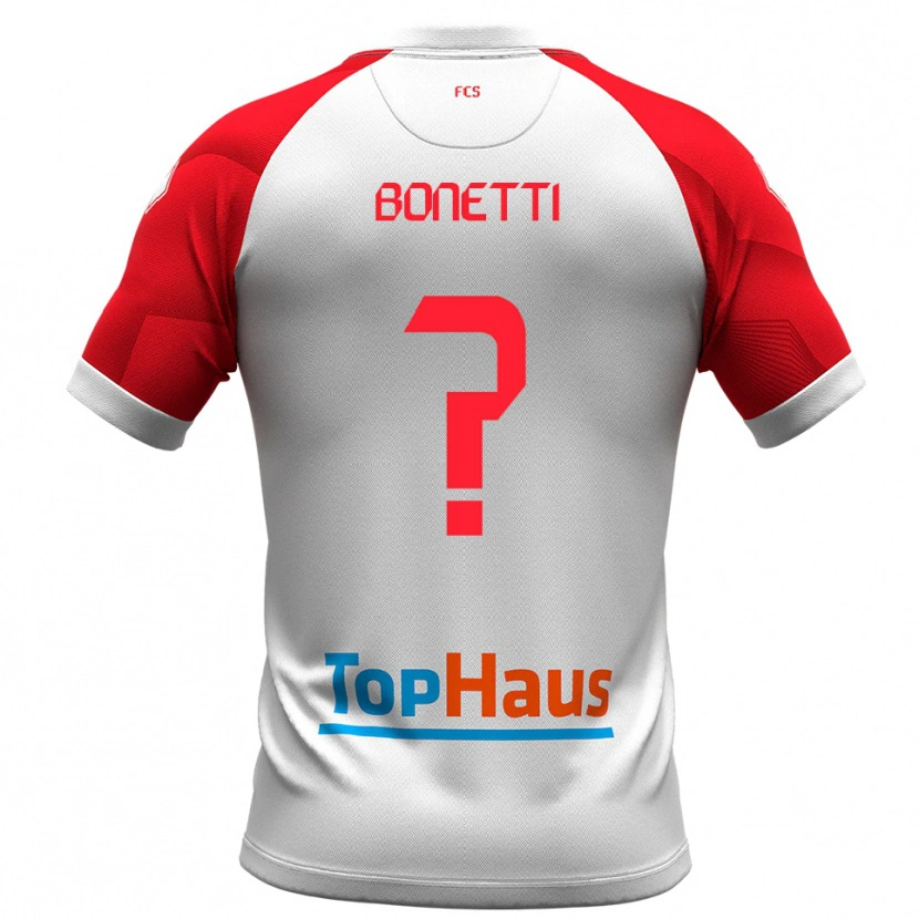 Danxen Herren Leonardo Bonetti #0 Weiß Rot Heimtrikot Trikot 2025/26 T-Shirt