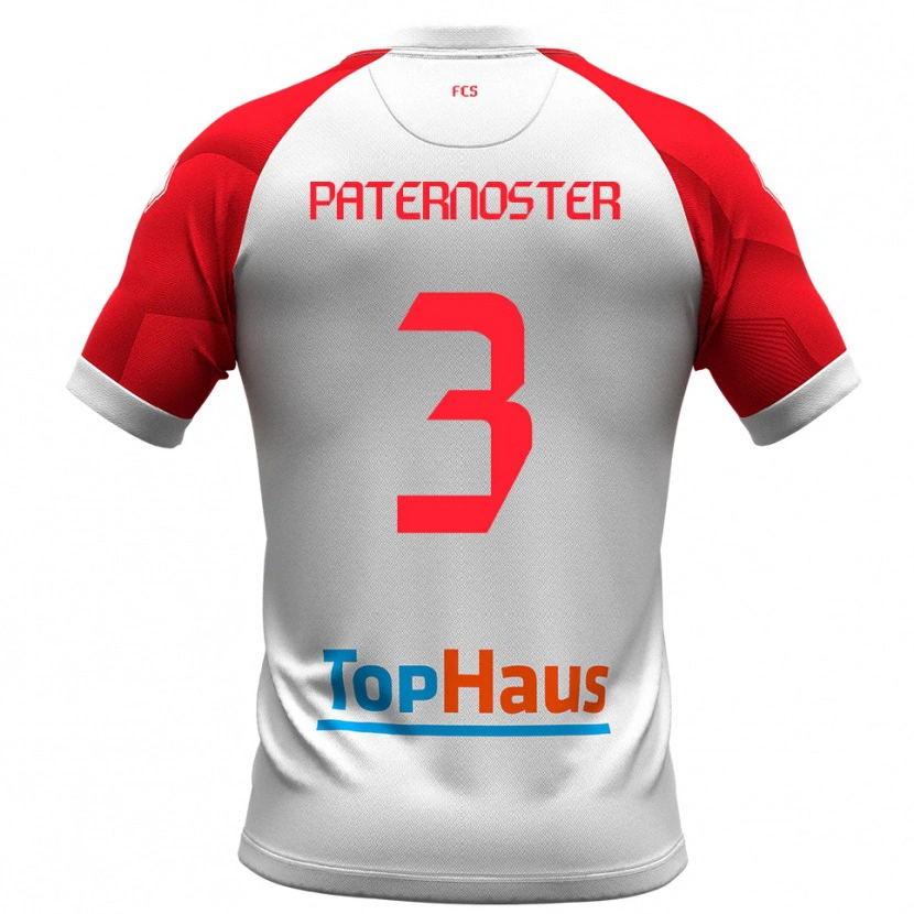Danxen Herren Ivan Paternoster #3 Weiß Rot Heimtrikot Trikot 2025/26 T-Shirt