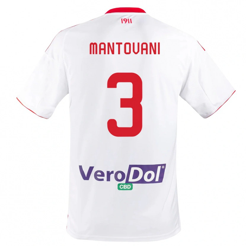 Danxen Herren Valerio Mantovani #3 Weiß Rot Heimtrikot Trikot 2025/26 T-Shirt