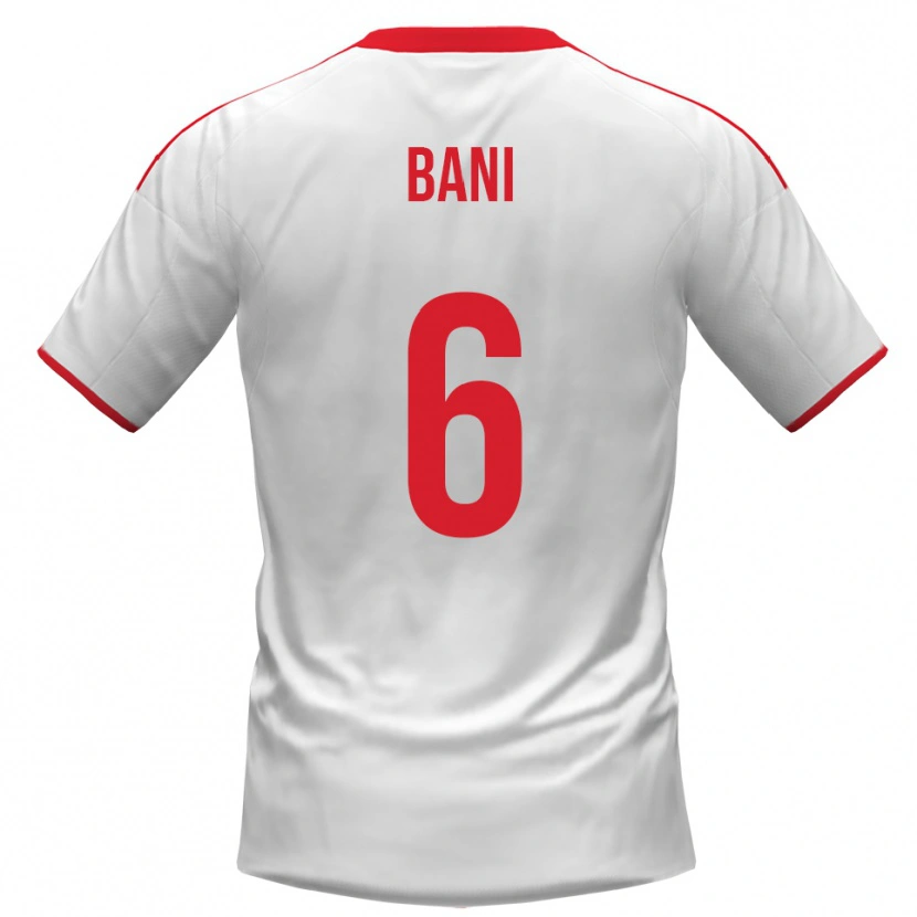 Danxen Herren Cristiano Bani #6 Weiß Rot Heimtrikot Trikot 2025/26 T-Shirt