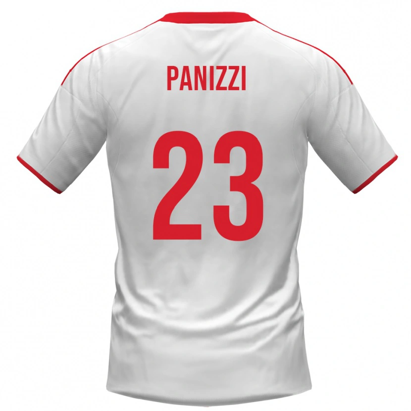 Danxen Herren Erik Panizzi #23 Weiß Rot Heimtrikot Trikot 2025/26 T-Shirt