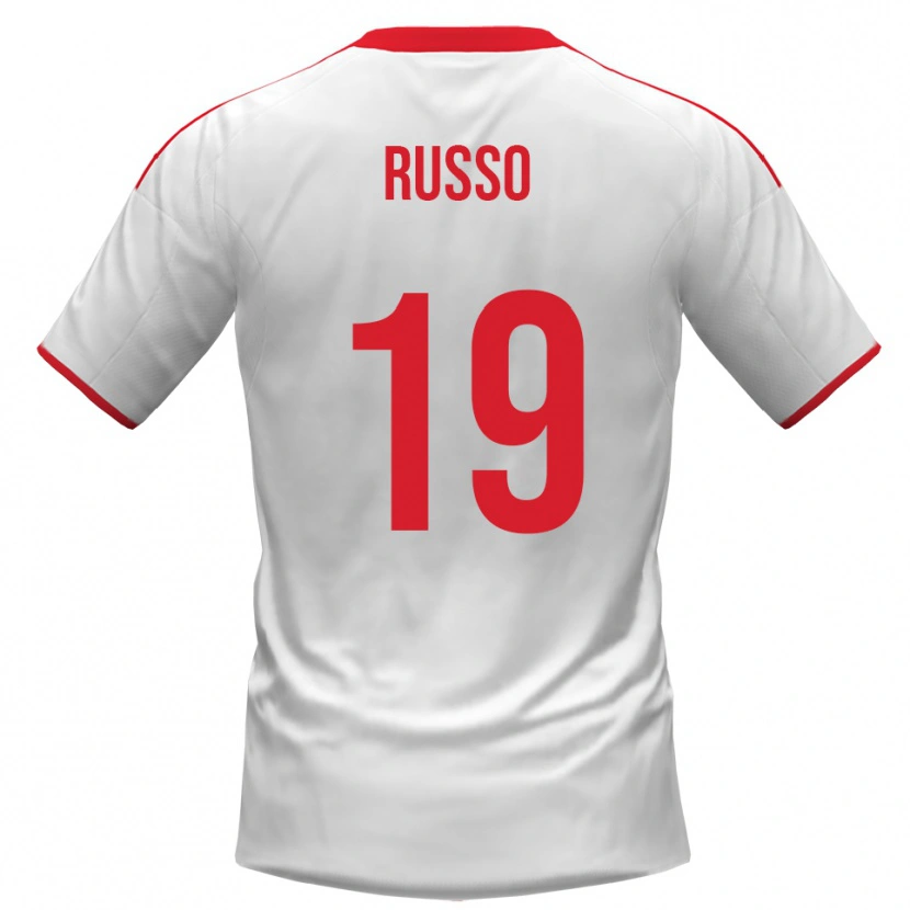 Danxen Herren Marcello Russo #19 Weiß Rot Heimtrikot Trikot 2025/26 T-Shirt