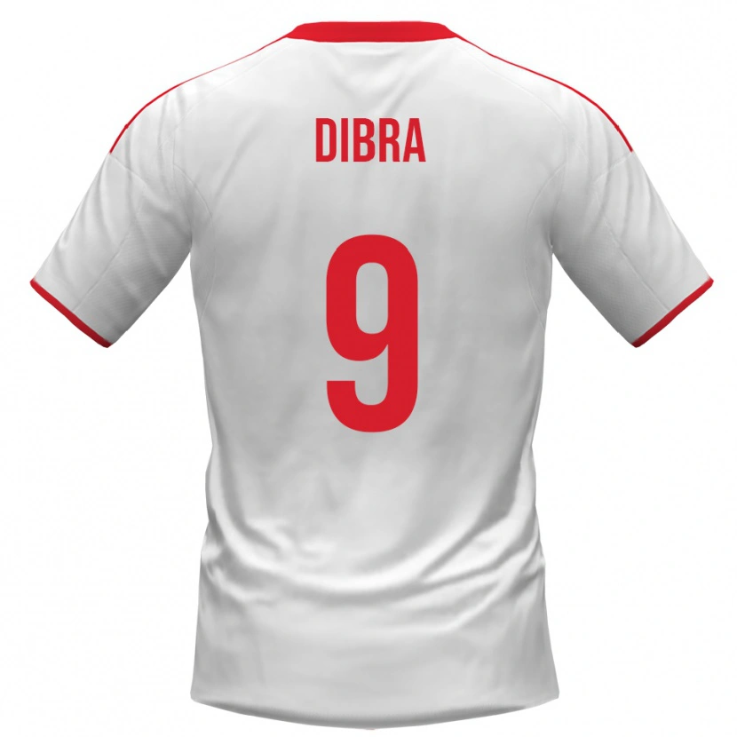 Danxen Herren Francesco Dibra #9 Weiß Rot Heimtrikot Trikot 2025/26 T-Shirt