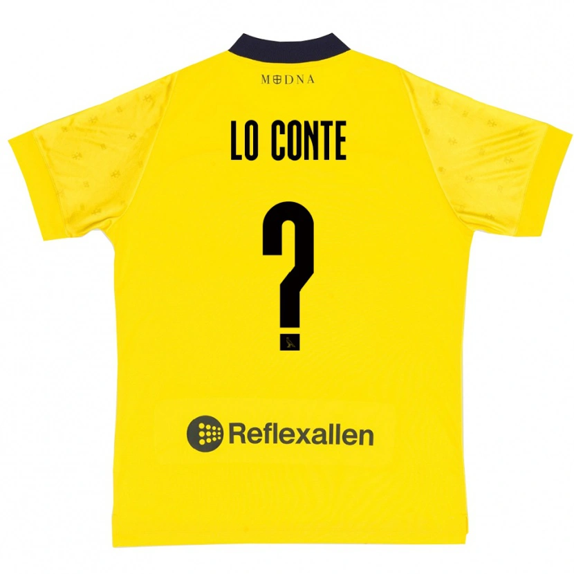 Danxen Herren Christian Lo Conte #0 Gelb Marineblau Heimtrikot Trikot 2025/26 T-Shirt