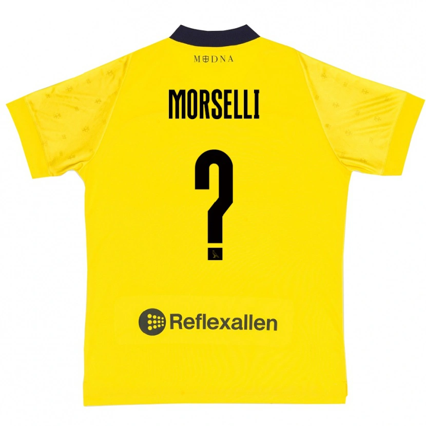 Danxen Herren Gabriele Morselli #0 Gelb Marineblau Heimtrikot Trikot 2025/26 T-Shirt