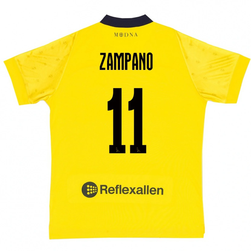 Danxen Herren Francesco Zampano #11 Gelb Marineblau Heimtrikot Trikot 2025/26 T-Shirt