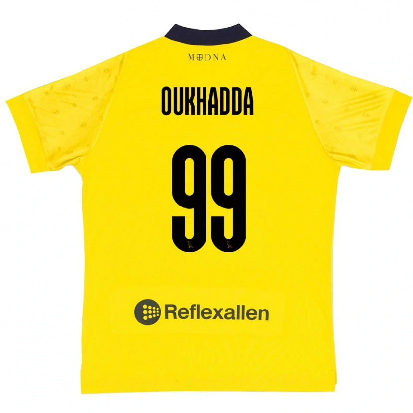 Danxen Herren Shady Oukhadda #99 Gelb Marineblau Heimtrikot Trikot 2025/26 T-Shirt