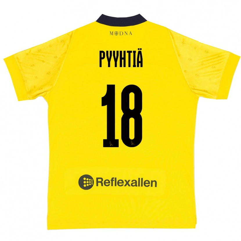 Danxen Herren Niklas Pyyhtiä #18 Gelb Marineblau Heimtrikot Trikot 2025/26 T-Shirt
