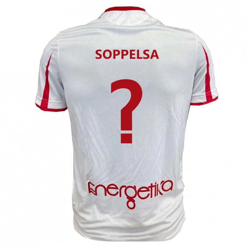 Danxen Herren Mattia Soppelsa #0 Weiß Rot Heimtrikot Trikot 2025/26 T-Shirt