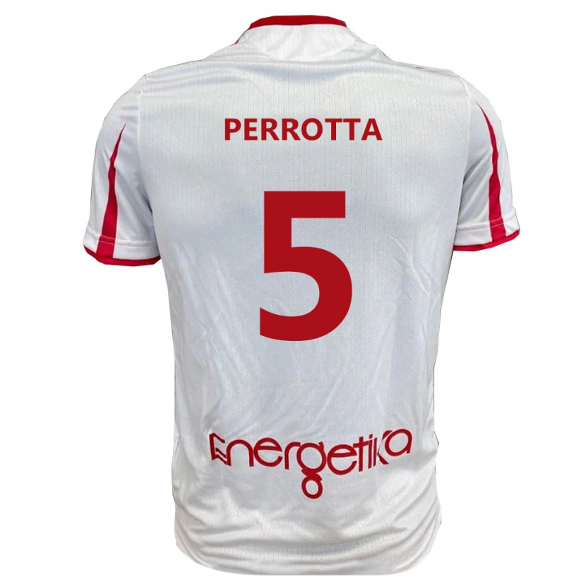 Danxen Herren Marco Perrotta #5 Weiß Rot Heimtrikot Trikot 2025/26 T-Shirt