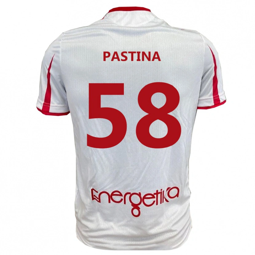 Danxen Herren Christian Pastina #58 Weiß Rot Heimtrikot Trikot 2025/26 T-Shirt