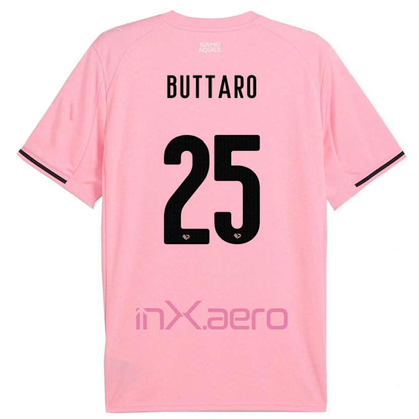 Danxen Herren Alessio Buttaro #25 Pink Schwarz Heimtrikot Trikot 2025/26 T-Shirt