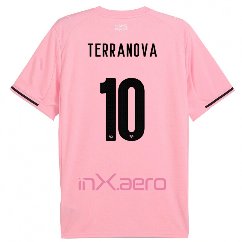 Danxen Herren Mattia Terranova #10 Pink Schwarz Heimtrikot Trikot 2025/26 T-Shirt