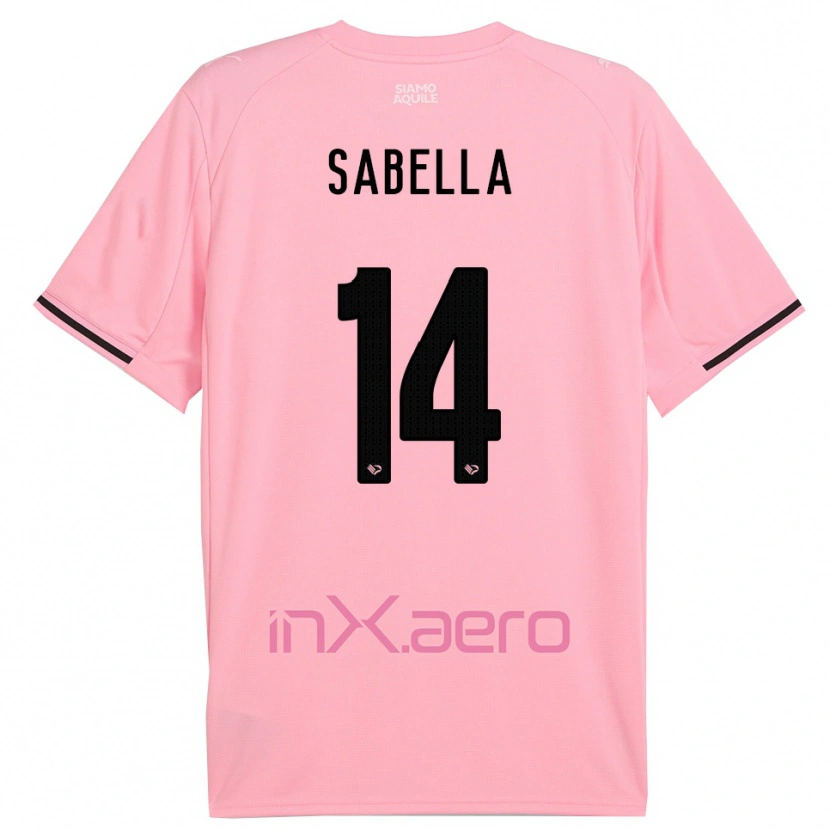Danxen Herren Alberto Sabella #14 Pink Schwarz Heimtrikot Trikot 2025/26 T-Shirt