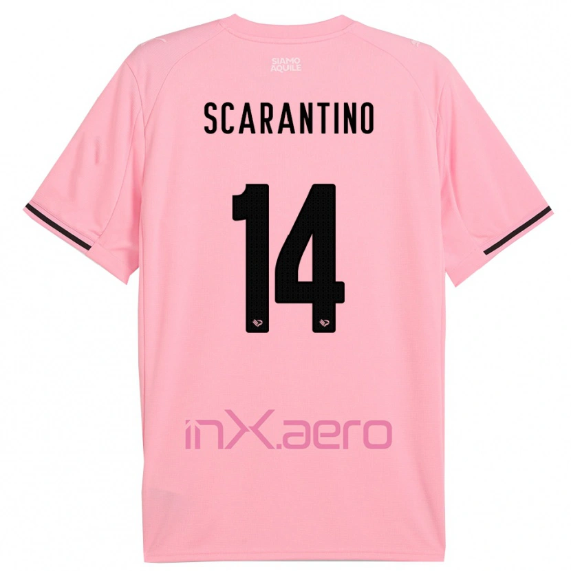 Danxen Herren Giorgio Scarantino #14 Pink Schwarz Heimtrikot Trikot 2025/26 T-Shirt