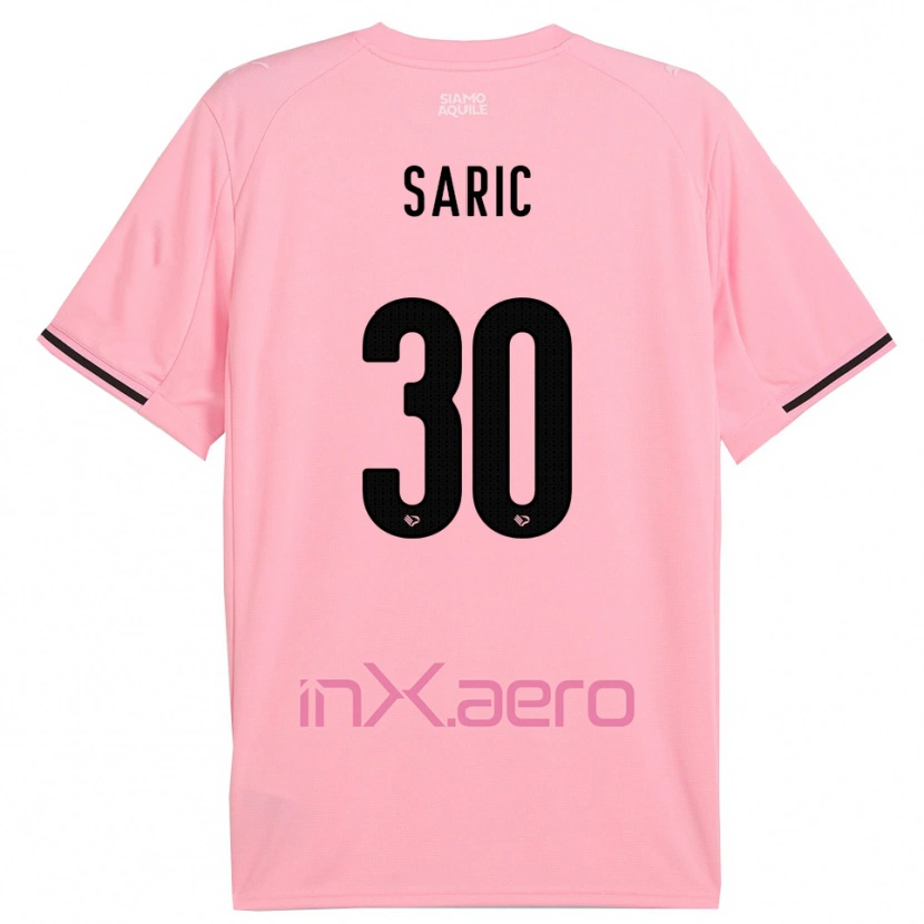 Danxen Herren Dario Saric #30 Pink Schwarz Heimtrikot Trikot 2025/26 T-Shirt