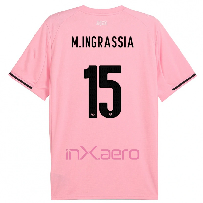 Danxen Herren Manuel Ingrassia #15 Pink Schwarz Heimtrikot Trikot 2025/26 T-Shirt